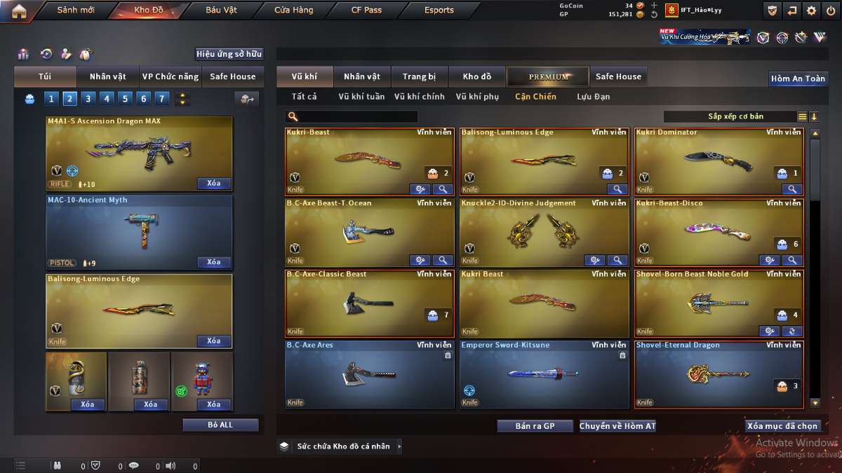 shop acc cf uy tin gia re